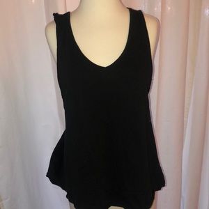 black flowy tank top